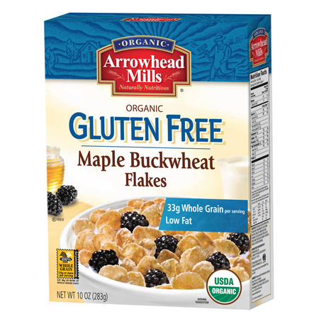 Arrowhead Mills Flours & Grains-Organic Gluten Free Maple BuckWheat Flakes