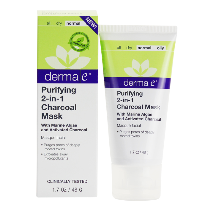 derma e - Purifying - 2 in 1 Charcoal Mask