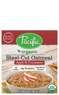 Pacic Foods - Steel Cut Oatmeal Apple Cinn