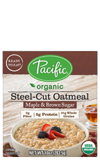 Pacic Foods - Steel Cut Oatmeal Maple
