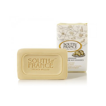 South of France® Natural Body Care - French Milled Travel Soap - Almond Gourmande