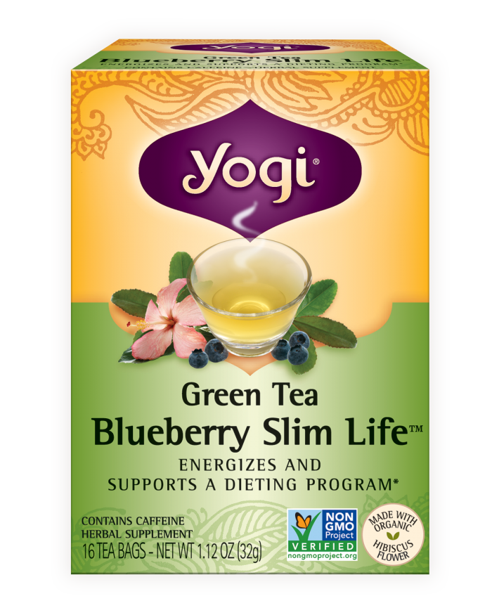 Yogi Green Teas - Green Tea Blueberry Slimlife 