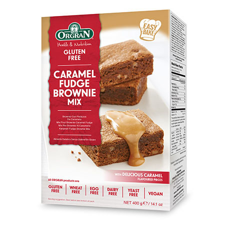 Orgran Caramel Fudge Brownie Mix