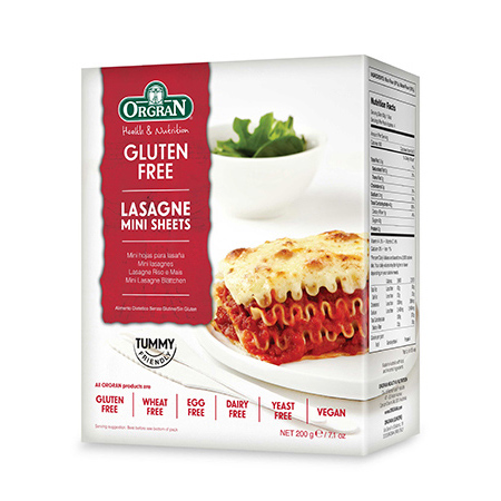 Orgran Pasta - Rice & Corn Lasagna Mini Sheets 